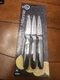 Mercer Culinary M23903 Millennia Black Handle 3-Inch Slim aring Knives 3-ack