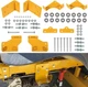 125255 Hydro Transmission Brackets Kit For Zero Turn Mower Hustler Raptor SD SDX