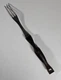 Vintage Cutco N0. 1726 SS 3 Prong Turning Fork. Brown and Orange Swirl Handle