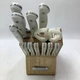 Farberware Edgekeeper 12pc Triple Rivet Knife Block Set with Built in Sharpener