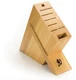 Shun Cutlery 8-Slot Kickstand Knife Block, Made from Beautiful Blonde Beech Wood