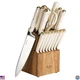 Martha Stewart 16-Piece High Carbon Stainless Steel Knife Set with Acacia Block