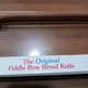 Hand Fiddle Bow Bread Knife - The Original Cherry MOUNTAIN WOODS Made In USA Box