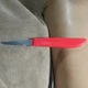 Quikut Quikkle Stainless 2.75" Blade Fruit Knife Red Handle-6" overall