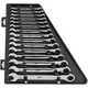 Milwaukee 48229516 15-Piece Ratcheting Wrench Set Metric Max Bite Grip