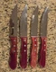 Lot of 4 Tramontina Porterhouse 5" Steak Knives Carbon Stainless Steel Brazil