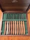 Vintage CUTCO #1059 Serrated Steak Knife Set 10 Piece w/ Felt Lined Wood Box