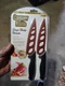 2 Pack Tekno 10" Copper Kitchen Knife Stays Sharp Forever Stainless Steel&nbsp;NEW