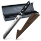 SHAN ZU Bread Knife 8 Inch Japanese Damascus Serrated Knife with Wood Sheath