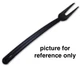 Tupperware E-Series Turning Fork Prong 15" Long Serving Utensil Black NOS IN BAG