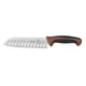 Mercer Culinary M22707BR Millennia&reg; 7" Granton Edge Japanese Steel Santoku Knife