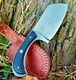 CUSTOM MADE HAND FORGE DAMASCUS STEEL BLADE MEAT CHOPPER BUTCHER KNIFE SS 20