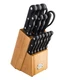 New England Cutlery 265748 Knife Set 15 Piece with Wooden Block