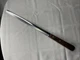 Flint Stainless Vandium Slicing Knife 9&rdquo; Blade Non Serrated Wood Handle Vintage