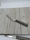 Rada Cheese Knife Stainless Aluminum Handle Forked End R139 5" Blade 9 3/4" Tota
