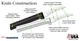 Rada Granny Paring Knife Silver or Black, Curved blade USA made L/R hand cutlery