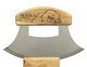 Alaskan Ulu, Inupiat Style with Polar Bear Etched Handle, 6"