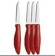 Joie Stainless Steel Flexible Paring Knives Red 4 Pcs Dishwasher Safe