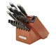 Farberware Edgekeeper 15-Piece Stainless Steel Cutlery Knife Set w/ Wooden Block