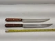 Pair of Vintage CASE XX CAP 283 8" Blade Stainless Steel Kitchen Chef Knives
