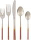 Cambridge Silversmiths Kelvin Copper Ombre Satin Mirror 18/8-20 Piece Flatware S