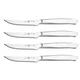 ZWILLING 4-pc Stainless Steel Serrated Mignon Steak Knife Set - Stainless Steel
