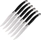 Laguiole Kitchen Steak Knife Stainless Blade Black - LAG6B-6PC-BLACK-CASE
