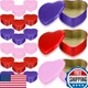 Blulu 18 Pcs Valentine's Day Heart Shaped Metal Tins with Lids 4.72" x 4.33" Val
