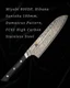 Miyabi 800DP, Hibana Santoku 180mm, Damascus, FC61 High Carbon Stainless Steel