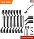 Versatile 15-Piece Stainless Steel Brush Set - Easy Grip & Space-Saving Design