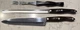 Cutco Knife Set 1723 1725 1729 9&rdquo;Carver 9 1/4" French Chef Knife & 3 Prong Fork