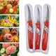 3pcs KIWI Knife Craft Stainless Carving Kitchen Tool Cut Fruit Vegetable Decor