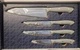 Zakarian by Dash 4-Piece Full Tang Cutlery Knife Set &ndash; Cool Gray &ndash; NEW in Box