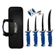 ACCUSHARP Fillet & Knife Kit with 4 Fillet Knives, Knife Sharpener & Knife Ca...