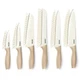 Knife Set 12PCS Ceramic Nonstick Stainless Steel White CAROTE A07111 Blade