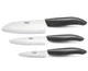 NIB Kyocera Ceramic 3 Piece Kitchen Knife Set (Paring, Utility, & Santoku)