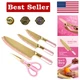 Paris Hilton Stainless Steel Knife Set - Jewel Handles & Gold Blades