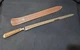 Hoffritz New York Long 16" Slicing Knife Deer Antler Handle 11.5" Blade Sheath
