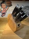 Fiestaware Fiesta 8 piece Black Silicone Handle Cutlery Set With block - knives 