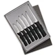 Rada 6 Piece All-Star Paring Knife Gift Set, Black Handles