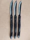 Set Of Three Cutco 1759 KB Table Steak Knives Brown Handle 
