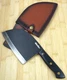 MUELLER Ancient Forged SERBIAN 6.7&rdquo; Meat Cleaver w/ SHEATH, High-Carbon Steel