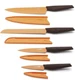 Robert Irvine 4-Piece Cutlery Set, Orange - New