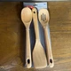 OXO Softworks 3-Piece Kitchen Wooden Utensil Set - Large Comfortable Handle