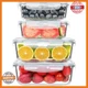 KOMUEE 4 Pack 63oz+27oz Large Glass Food Storage Containers Set with Airtight Li