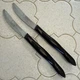 2 Vintage Cutco 1759 Serrated Table Steak Knife USA Free shipping Black