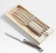 Jean Dubost Laguiole Mixed Linen Steak Knives, Set of 6, New
