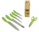 Home Innovations "Franze" 7pc Knife Set - Green