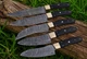 Handmade HAND FORGED DAMASCUS STEEL CHEF KNIFE Set Kitchen Knives 1569