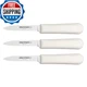 Dexter-Russell S104SC 3-Pack 3&frac14;" Scalloped Paring Knives, Sani-Safe Handle